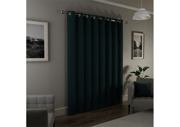 Austin (Blackout) Eyelet, Teal - Ready Made Curtains - Image 8